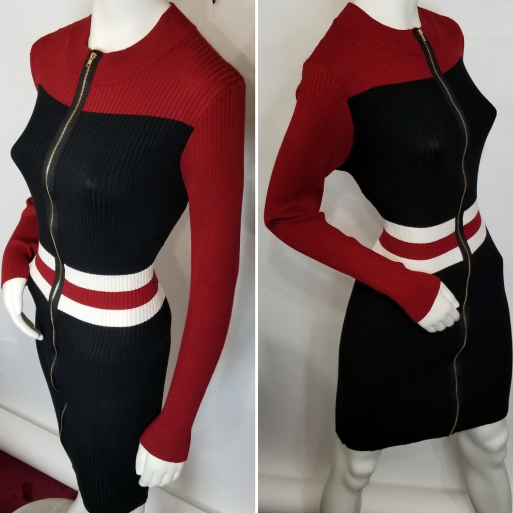 Bodycon Ribbed Sweater Dress - Picture 7 of 9